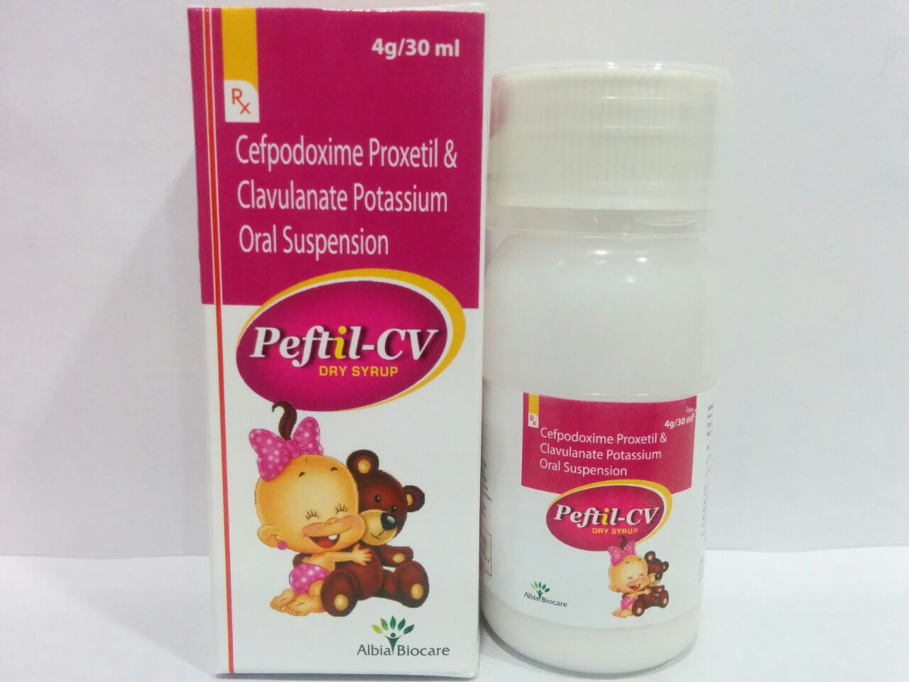 PEFTIL-CV Dry Susp | Cefpodoxime Proxetil 50mg + Clavulanic Acid 31.25mg (per 5 ml)